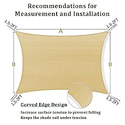 Shade&Beyond Sun Shade Sail Canopy