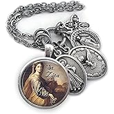 St. Zita Keychain, Necklace or Clip, Patron Saint Confirmation Gift