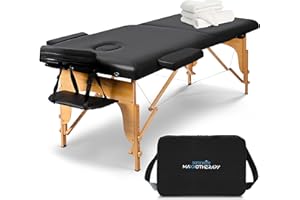 SereneLife Portable Massage Table 24 inch, Height Adjustable 3 Sections Massage Bed & Folding Lash Station for Esthetician, Tattoo Table, Spa Bed, Physical Therapy & Facial Treatment