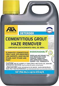 FILA Surface Care Solutions DETERDEK Cementitious Grout Haze Remover, Effective Against Rust Stain, 1 QT