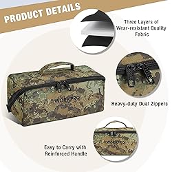 WORKPRO Tool Bag with Zipper, 10" Utility Wide