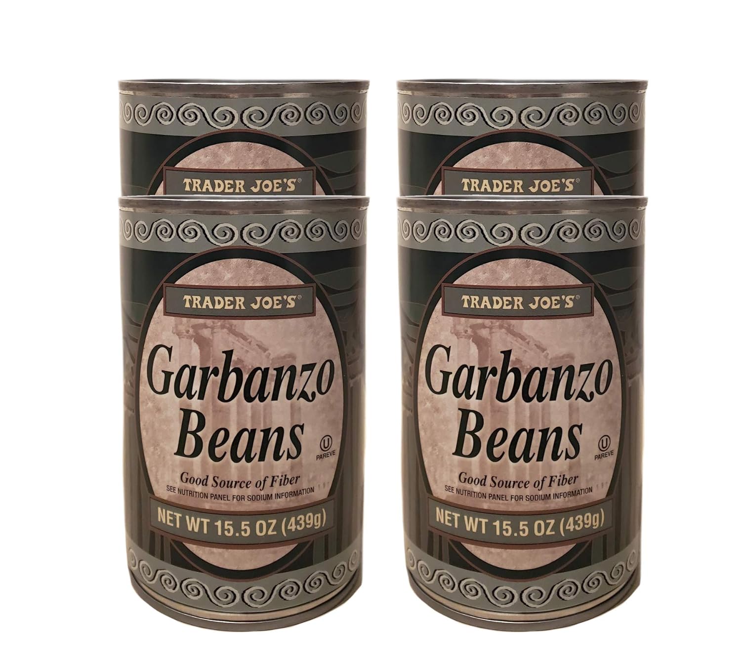 Trader Joe's Canned Garbanzo Beans - 4 Cans (15.5 oz ea)