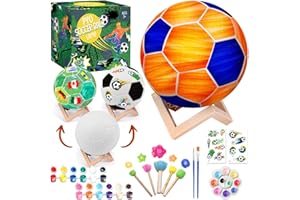 Innorock Paint Your Own Soccer Ball Lamp Kit - DIY 3D Night Light with Stickers & Stand, Arts & Crafts Kit for Teens Girls Boys, Arts Supplies for Kids Ages 4-8, Birthday Gifts for 5 6 7 8 Year Old