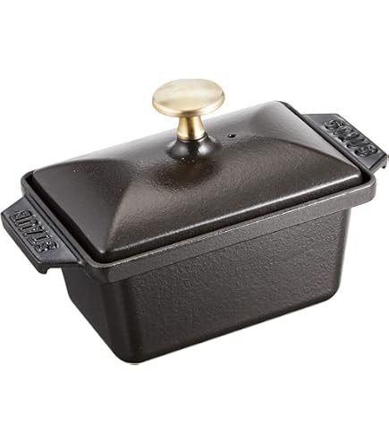 Amazon.com: STAUB Cast Iron Terrine, Black, 30 cm x 11 cm: Terrine