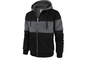 Fozexi Men's Fleece Heavyweight Full Zip Hoodie Sweatshirt Jacket Hooded for Men