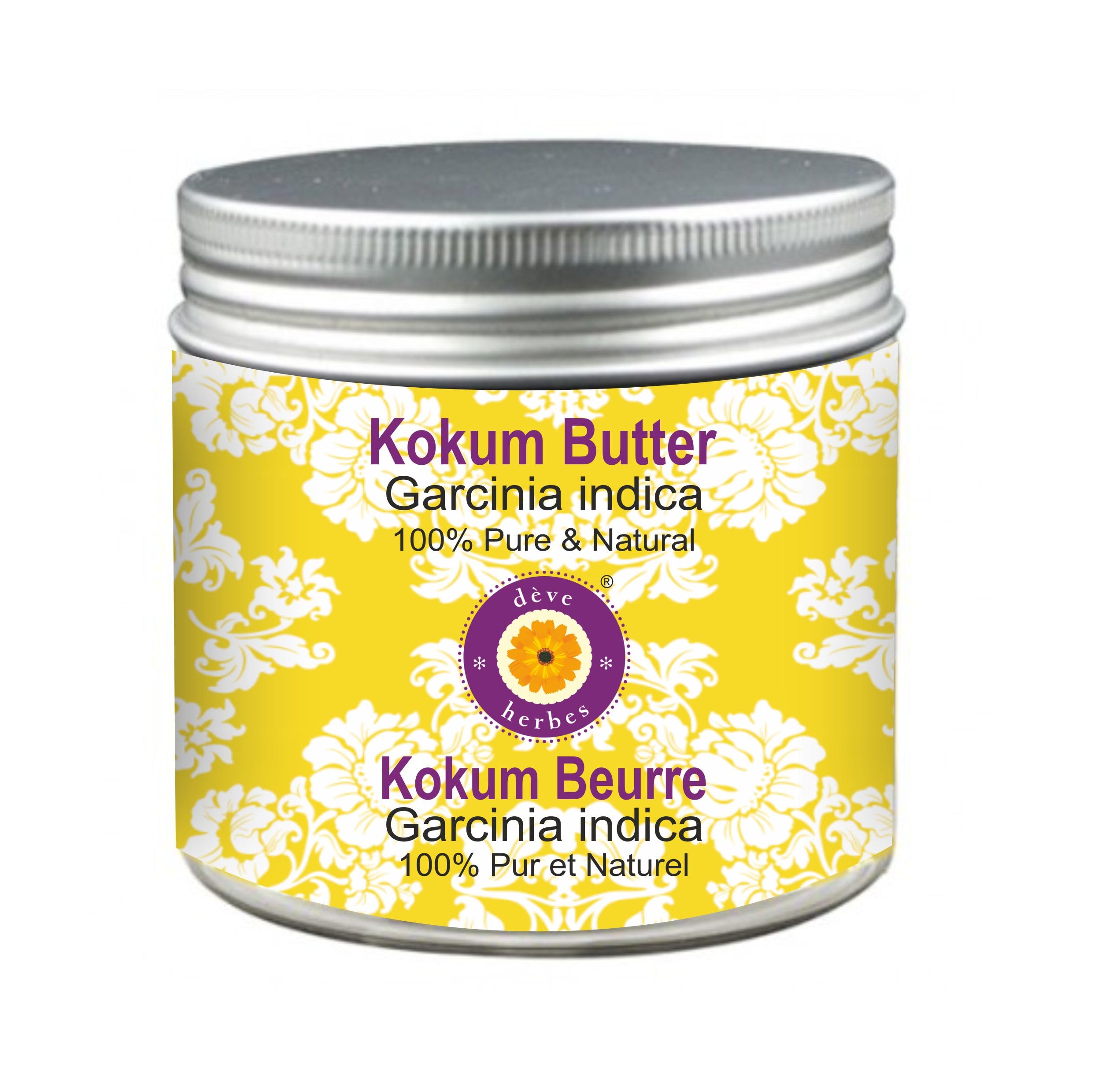 Deve Herbes Kokum Butter (Garcinia Indica) Natural Therapeutic Grade 50gm (1.76 oz)