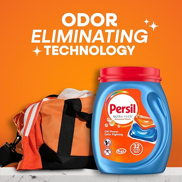 PERSIL ULTRA PACS ADVANCED CLEAN OXI+ODOR POWER LAUNDRY DETERGENT, 80 COUNT