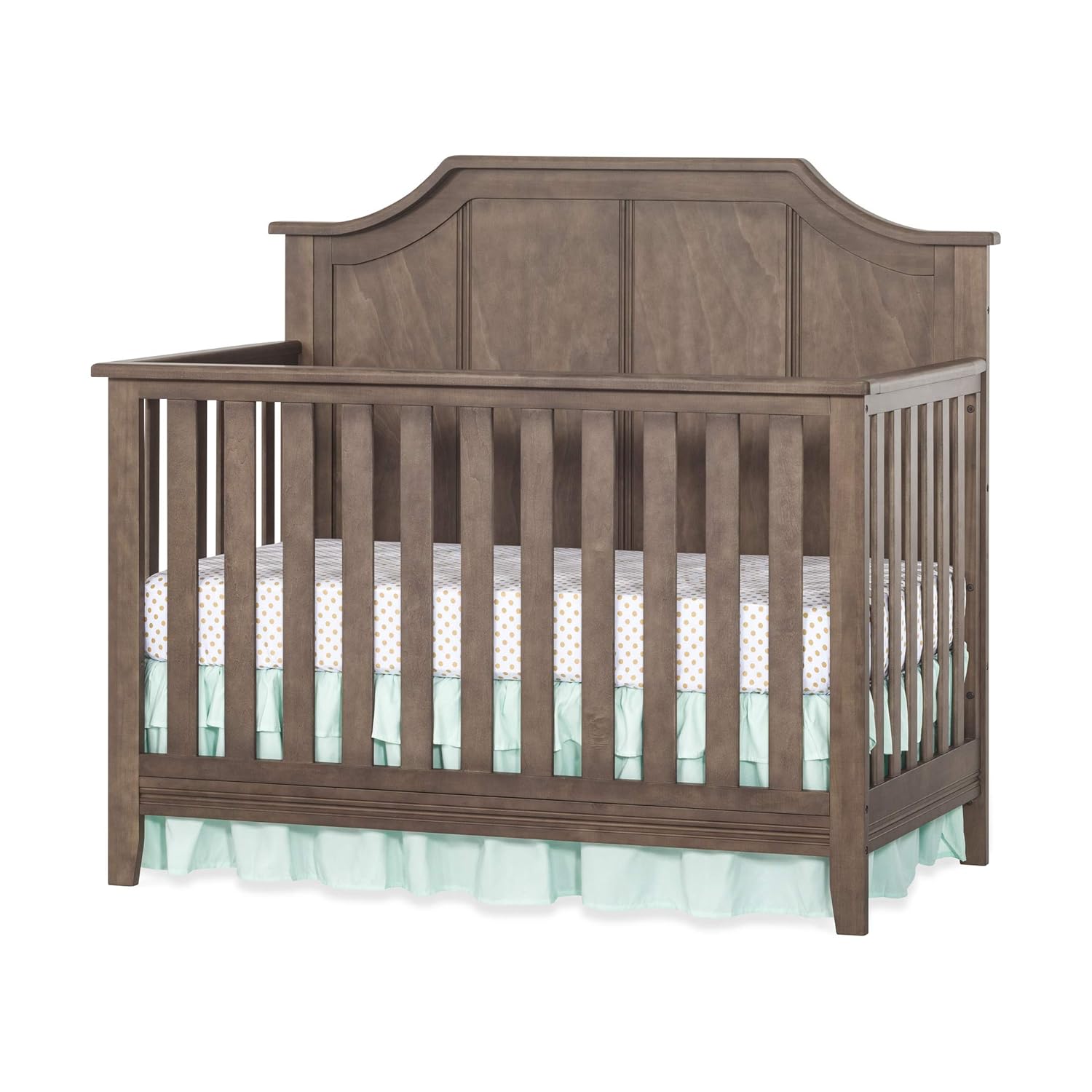 brown baby crib