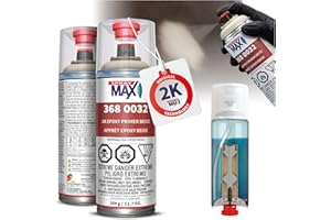 SPRAY MAX SprayMax 2K Epoxy Rust Cure Primer Beige | 2K Primer Automotive | Epoxy Spray Paint for Metal, Aluminum & Steel | Corrosion-Resistant, Fast-Drying, High Adhesion & Professional Grade 12.7 oz