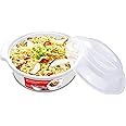Zdesign Large Microwave Ramen Cooker Noodle or Soup Bowl Easy Mac Perfect for Breakfast, College Dorm Essentials for Boys Gir