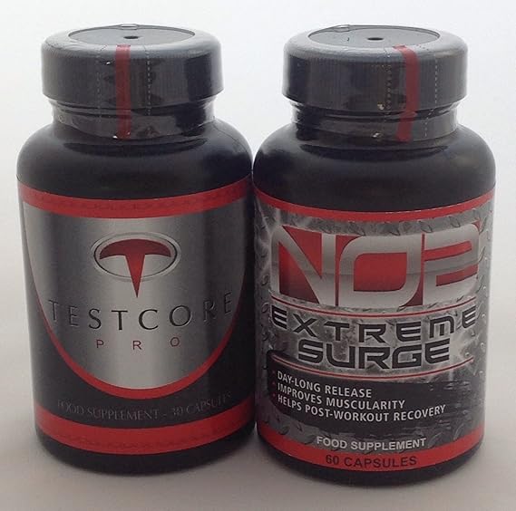 No2 Extreme Surge & Testocore Pro Testosterone Booster Muscle & Power