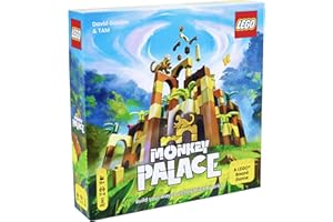 BEZZERWIZZER Dotted Games Monkey Palace: A Lego Board Game - Build Your Way to Victory Brick by Brick! Fun Family Brick-Building Game for Kids & Adults, Ages 10+, 2-4 Players, 45 Minute Playtime