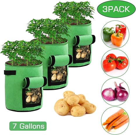 Ballery Bolsas de Cultivo de Papa, Bolsa de Cultivo de Plantas, 7 ...