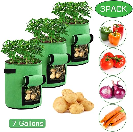 Ballery Bolsas de Cultivo de Papa, Bolsa de Cultivo de Plantas, 7 ...