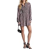 Michael Kors Womens Floral Smock Shirt Dress