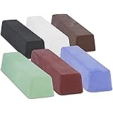 Metal Polishing Compound kit 24Oz - 6Pc Buffing Compound Bars - 4Oz each, Set Includes: Red Jewelers Rouge, Black Aluminum Cu