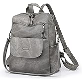 ROOSALANCE Backpack Purse for Women, Women Backpack Purse Small Leather Waterproof Anti-theft Shoulder Bags Handbags Ladies