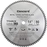 Concord Blades MCB1400T080HP 14-Inch 80 Teeth TCT Ferrous Metal Cutting Blade