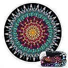 Ricdecor Beach Towel Large Mandala Beach Towel Blanket with Tassels Ultra Soft Super Water Absorbent Multi-Purpose Beach Throw 59 inch across By (NO.33)