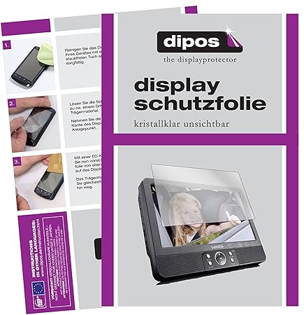 dipos I 3X Schutzfolie klar passend für Lenco DVP-939 Folie Displayschutzfolie