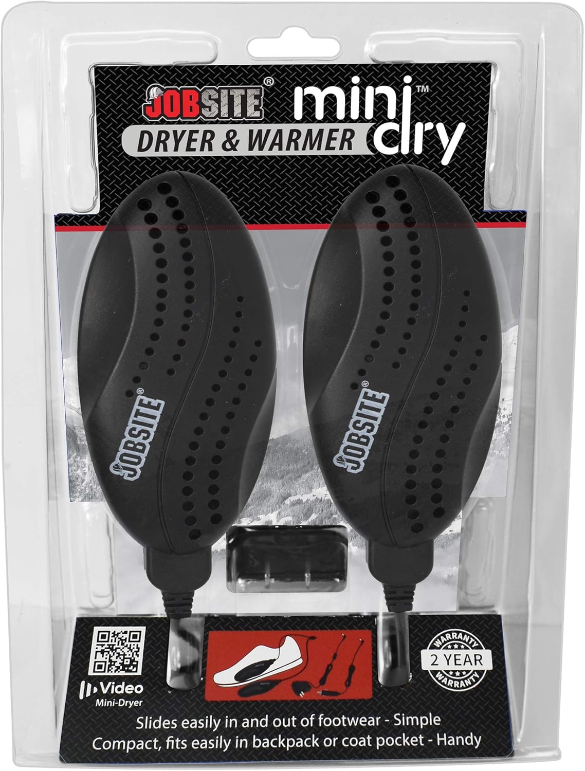JobSite Portable Mini-Dry Shoe & Boot Dryer & Warmer: Shoes