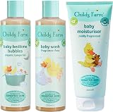 Childs Farm Baby Regime Bundle Moisturiser 200ml Wash 250ml