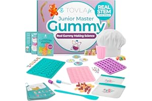 Tovla Jr. Ultimate Gummy-Making Kit for Kids – Real Fun DIY Candy Kit, STEM Activity for Ages 4+, Visual Learning Gummy Molds & Tools