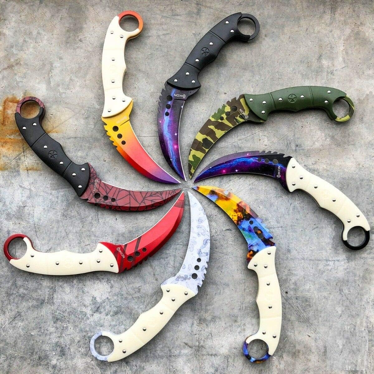 8" CS:GO Counter Strike Karambit Fixed Blade Talon Claw Knife w/Sheath (Limited Edition)