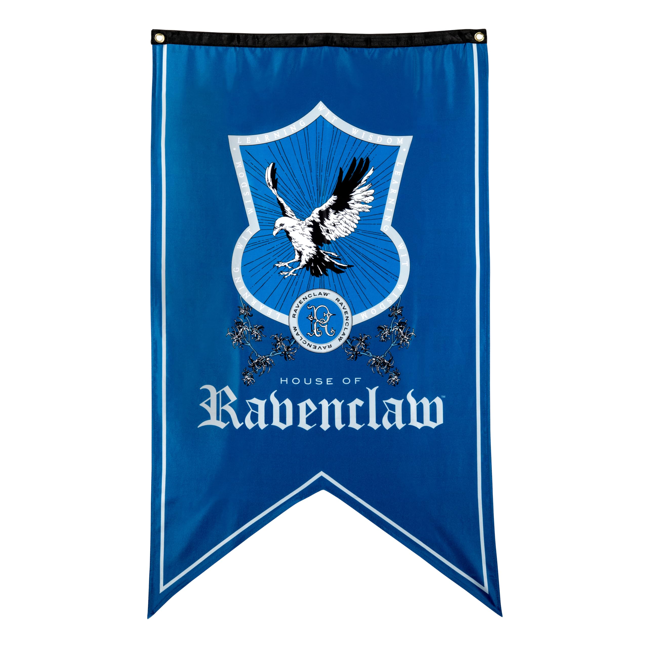 Conquest Journals Harry Potter Ravenclaw Crest Banner, 30'' x 50'' Extra Large Flag, 300D Oxford Cloth, Banners for Birthday Parties, Party Supplies, Dorm Decorations, Wall Decor, Officially Licensed