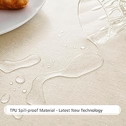 ArtBud Farmhouse Wipeable Tablecloth Vinyl