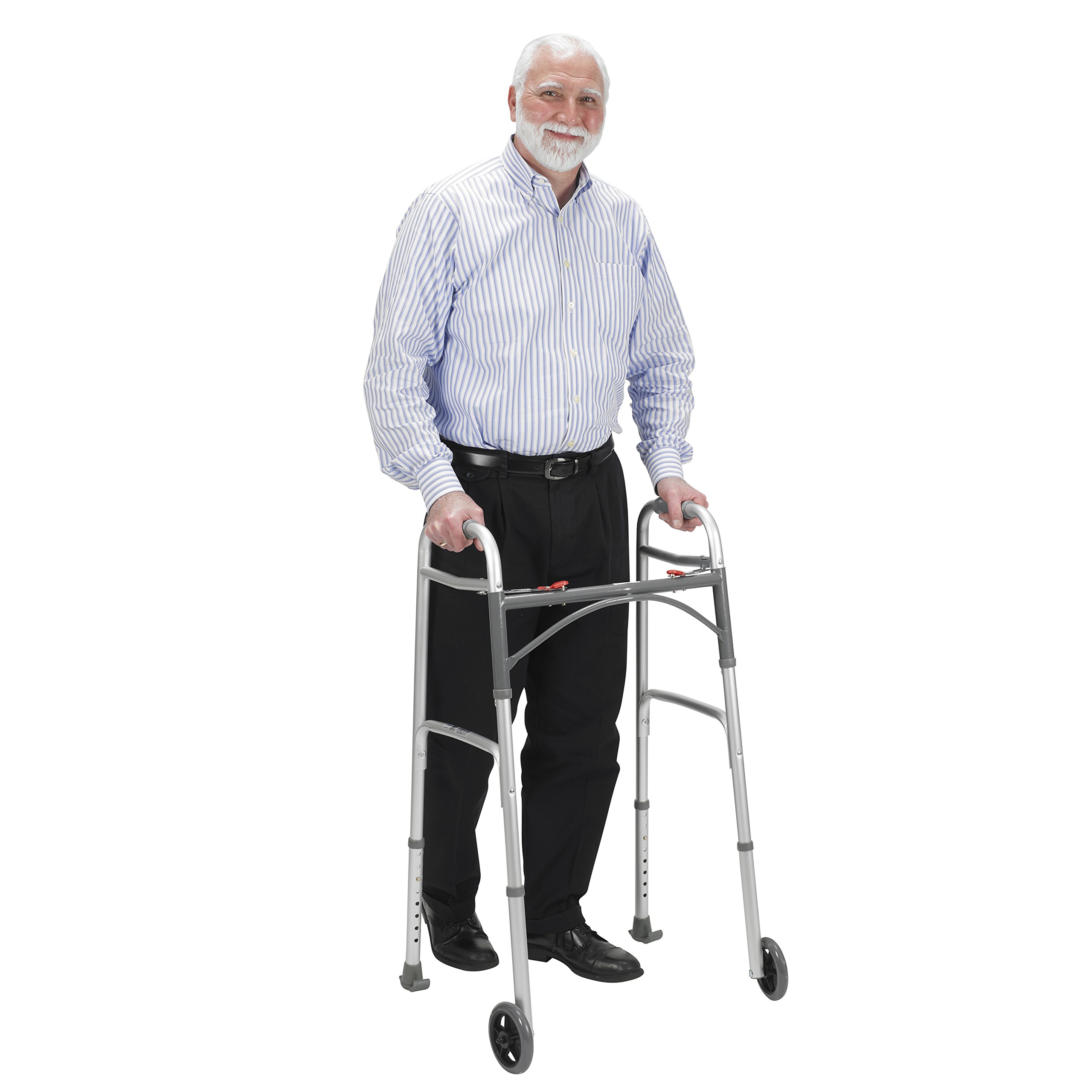 Drive Medical RTL100017 Walker Glide Skis, Universal Fit, One Pair, Gray