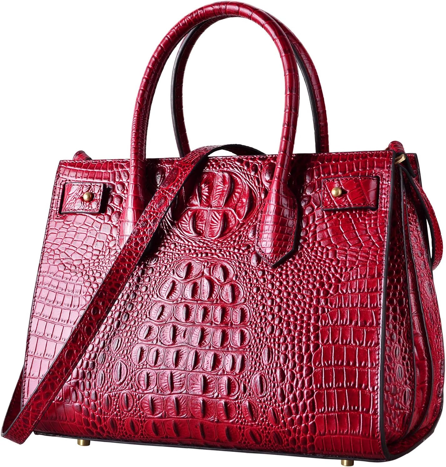 Top handle Leather Handbags for Women Satchel Handbags Designer Crocodile Bags