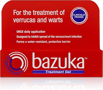 Bazuka Treatment Gel For Verrucas Warts With Emery Board 6g