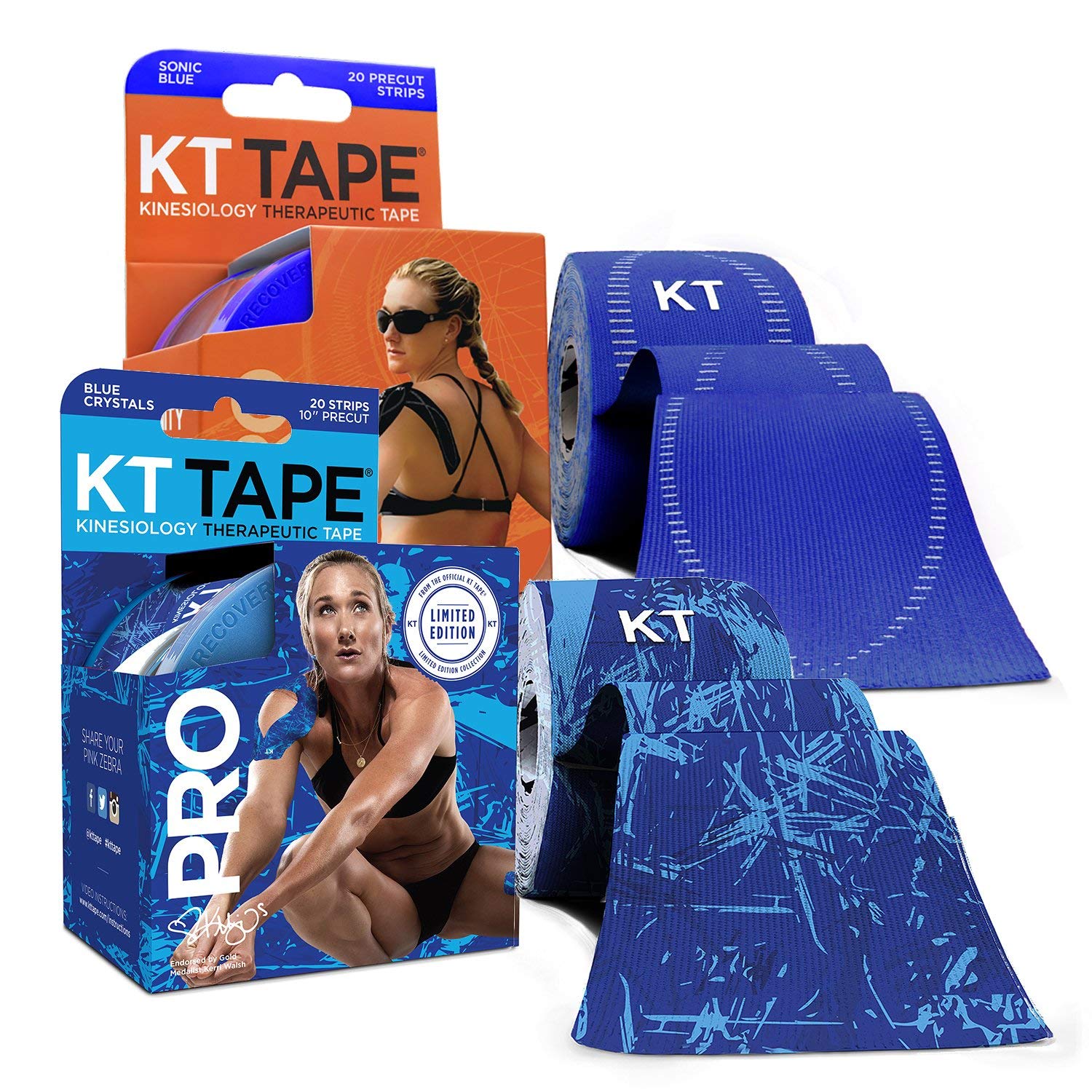 KT Tape Pro Extreme Therapeutic Elastic Kinesiology Sports Tape, 20 Pre