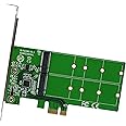 2 Port M.2 SSD to PCI-e x1 adapter B or B+M key (SI-PEX40115)