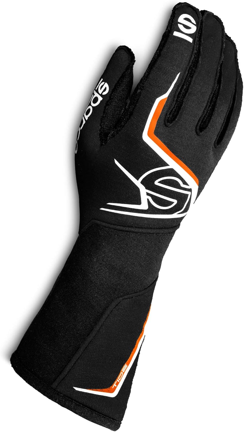 orange racing gloves