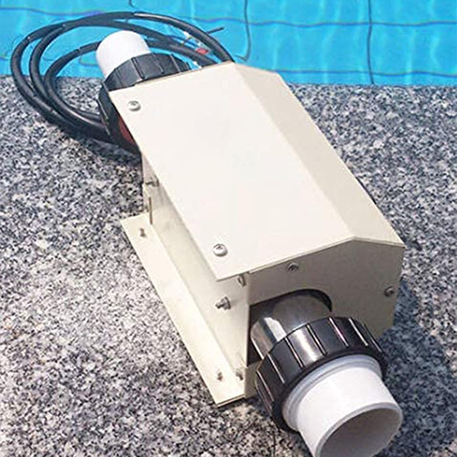 TGHY Electric Tankless Water Heater 2kW 3kW Swimming Pool Thermostat 220V SPA Water Bath Heater for Above Ground Inground Pool Hot Tub Thermostat for Max 528 Gallon Swimming Pool,2kw: Sports & Outdoors