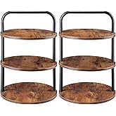 Aminigram 2 Pack Wooden Cupcake Stand, 3 Tier Large Cupcake Tower Stand 50 Cupcakes, Dessert Stand Cupcake Display Stand Cupcake Tower for Party, Wedding, Birthday, Halloween, Farmhouse Decor