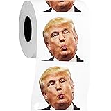Donald Trump Toilet Paper Roll | Full Color Image | Funny Novelty Gag TP For Democrats & Republicans | 3 Ply Toilet Tissue 200 Sheets Per Roll | Hilarious Political Gift