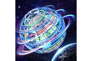 KIYTARBOO Flying Orb Ball Toys, 2025 Ball Hand Controlled Mini Drone Magic Hover Globe Boomerang Fidget Spinner Birthday Ideas Cool Boys Girls Kids for 6 7 8 9 10+ Year Old Indoor Outdoor Toys