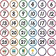 SICOHOME Line Up Spots for Classroom Floor Stickers for Classroom 36pcs Vinyl Line Up Dots 4" Removable Number Stickers for Classroom Decorations Kindergarten Preschool Back to School Teacher Supplies