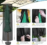 PATIO PLUS Double Garden Parasol Cover 270x70/70cm Waterproof 600D view 5