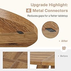 Tribesigns Round Dining Table Wood Kitchen Table