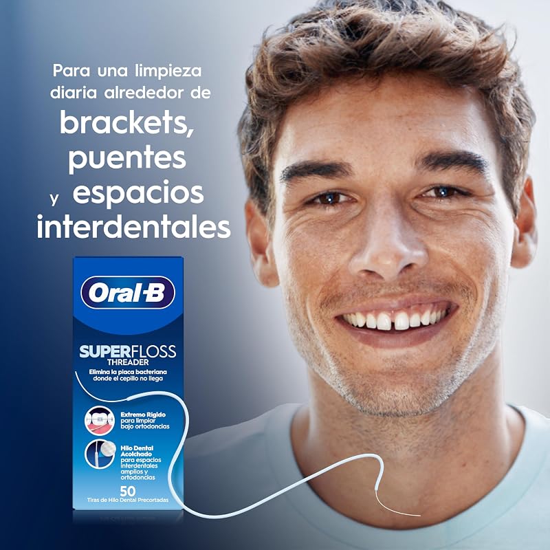 Superfloss Seda Dental Threader, 50 Hebras Precortadas — foto 2 de 6