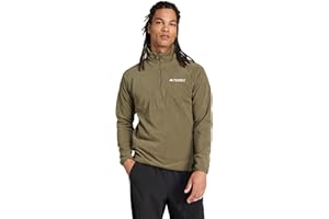 ADIDAS ORIGINALS adidas mens Terrex Multi Essentials Half-zip Fleece Hiking Jacket