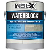 INSL-X WaterBlock Acrylic Masonry Waterproofer Paint, White, 1 Gallon