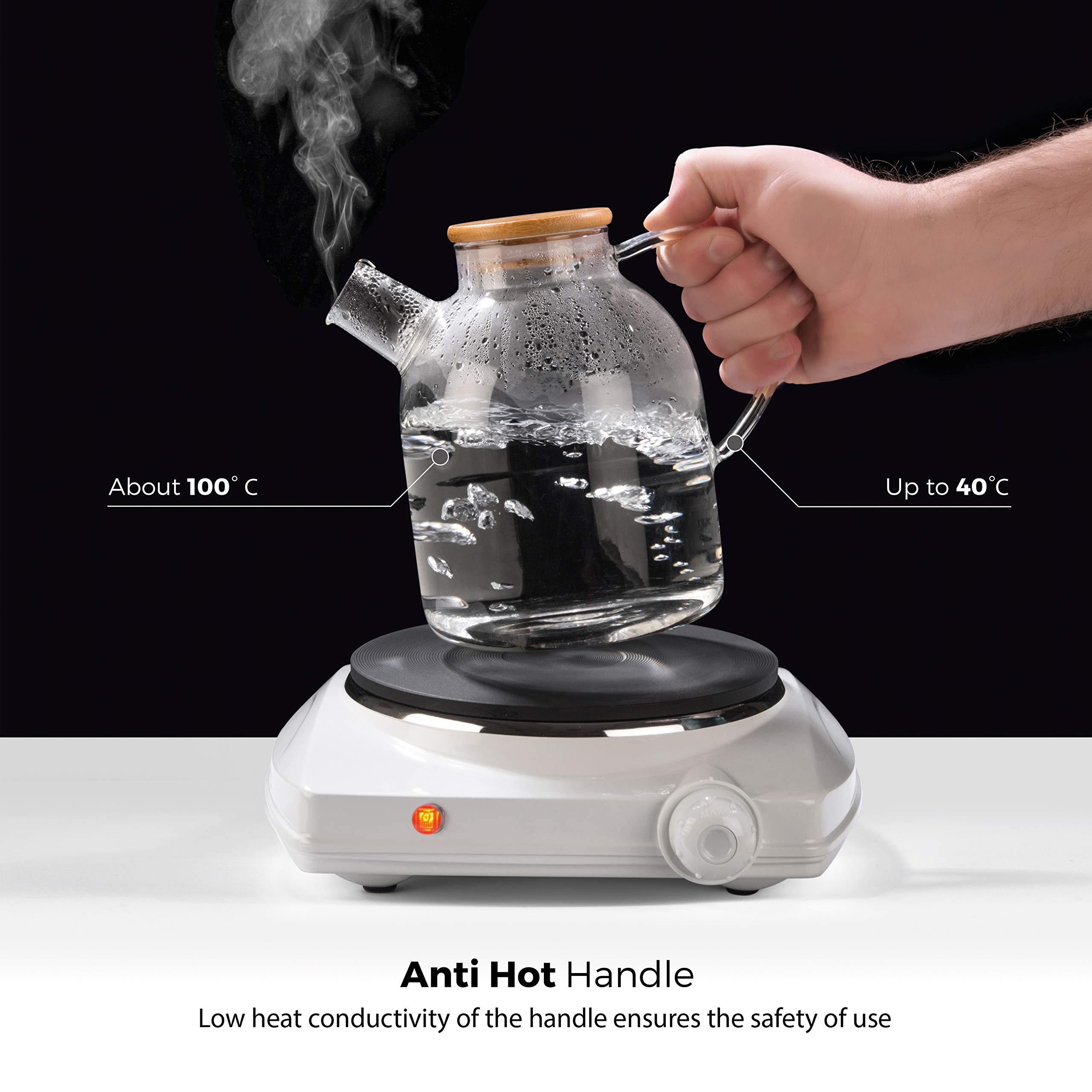 clear tea kettle for stove
