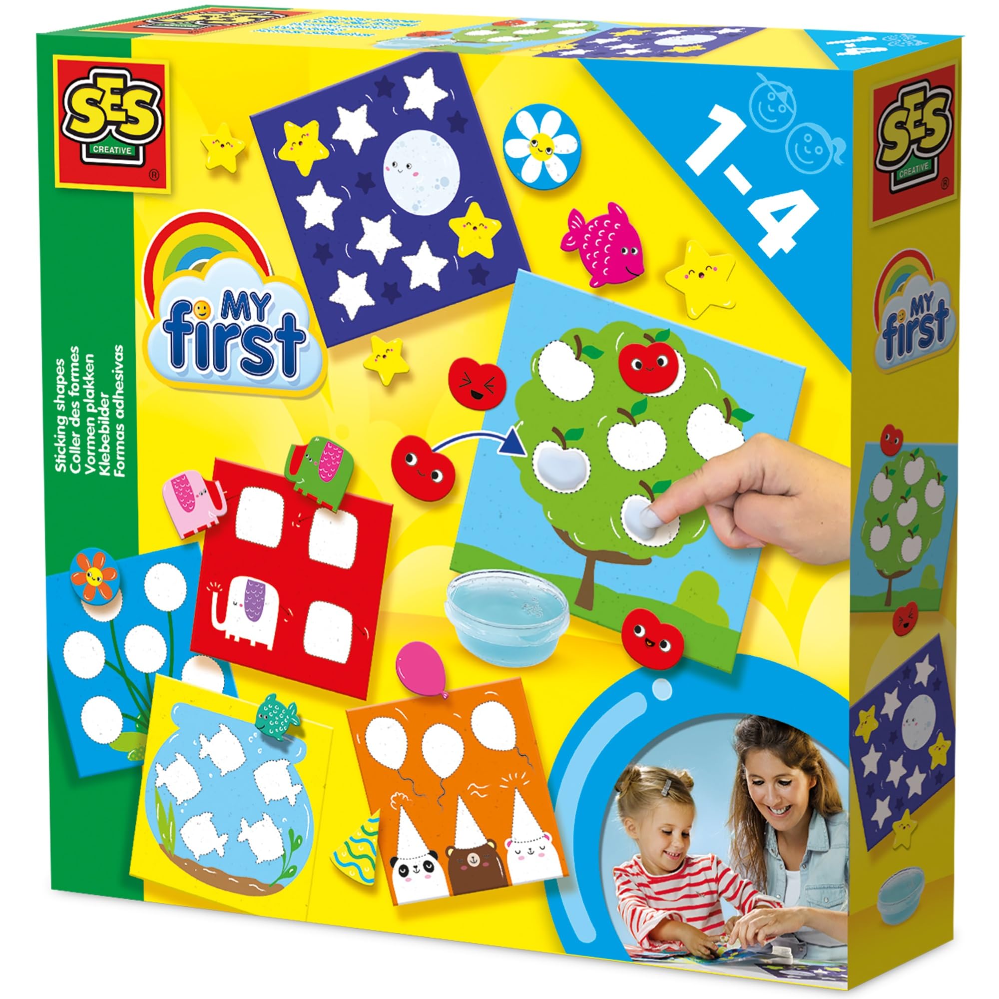 SES Creative My first - Sticking shapes, diverse colours — image 1
