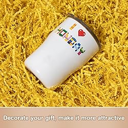 Wowxyz 1 LB Crinkle Cut Paper Shred Yellow Crinkle