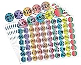 1 inch Yard Garage Sale Price Stickers Pre-Priced
